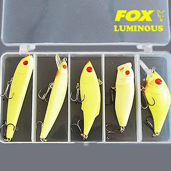 Набір воблерів FOX Luminous Minnow Kit (5 шт приманок + коробка) 267146 фото