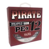 Cord Pirate PEx12 100m #2.5 0.26mm 21.8kg gray 7848 фото