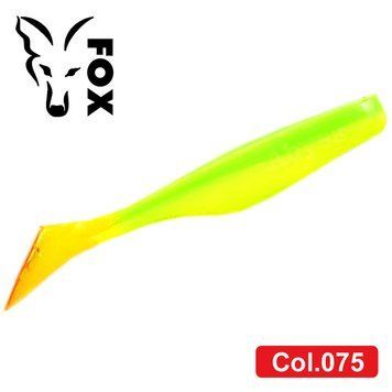 Silicone vibrating tail FOX 9cm Abyss #075 (chartreuse yellow) (1 piece) 7399 фото