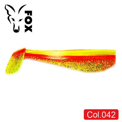 Силиконовый виброхвост FOX 12см Gloom #042 (yellow red gold) (1шт) 9876 фото
