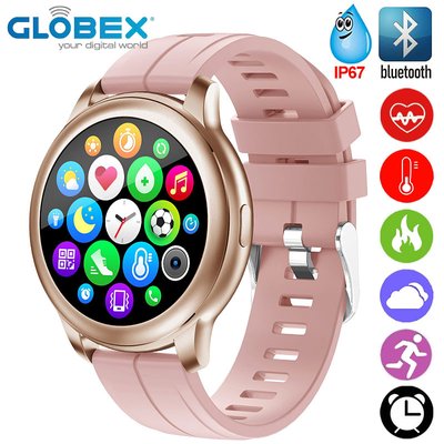 Умные часы Globex Smart Watch Me Aero (Gold-Pink) 269151 фото