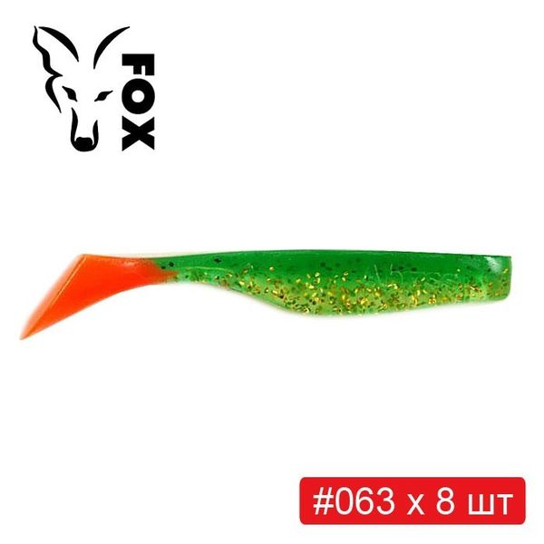 Набір силікона FOX ABYSS 9 см #A4 - 6 кольорів х 8 шт = 48 шт 185643 фото