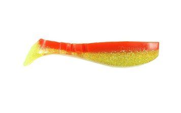 Silicone vibrating tail FOX 8cm Trapper #071 (red yellow gold) (1 piece) 260568 фото