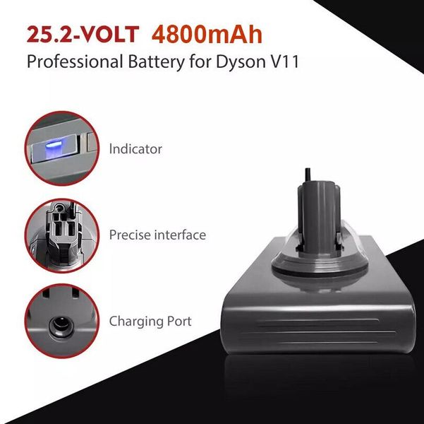 Акумулятор DV11, 4.8Ah, 25.2V, Li-ion для Dyson V11 DV11 фото