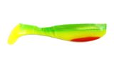Silicone vibrating tail FOX 8cm Trapper #085 (chartreuse lime red) (1 piece) 7376 фото