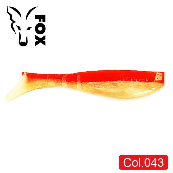 Silicone vibrating tail FOX 12cm Trapper #043 (red perlamutr) (1 piece) 9846 фото