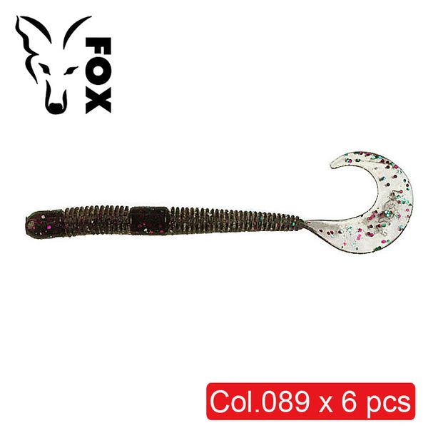 Силиконовый червь FOX 12см Crawler #089 (electric marsh) (съедобный, 6шт) 6150 фото