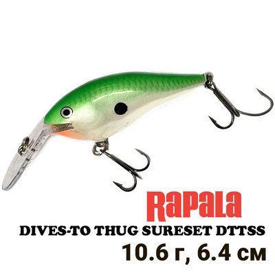 Wobbler Rapala Dives-To DTTSS GSD 9012 фото