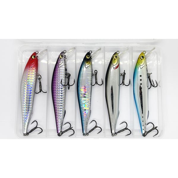 Набір воблерів FOX SUZAKU Minnow Kit 10cm (5 шт приманок + коробка) FOXAUZAKU100 фото