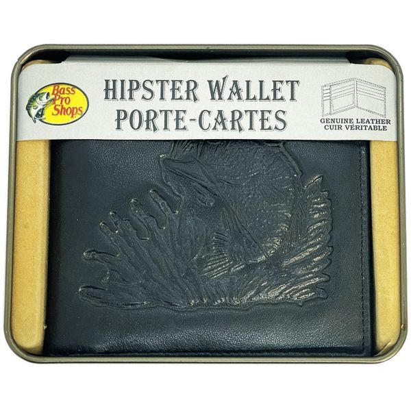 Wallet Bass Pro Shops Buck R67-84BP/C (natural leather, dark gray color) 233752 фото