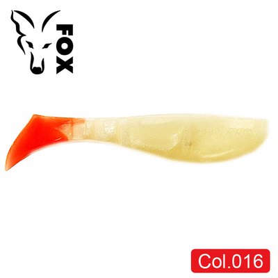 Силиконовый виброхвост FOX 12см Trapper #016 (white red perlamutr) (1шт) 9857 фото