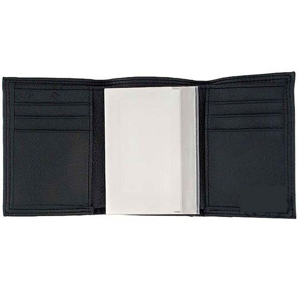 Wallet Bass Pro Shops Trifold Moose BP26-400C (natural leather, dark gray color) 10586 фото