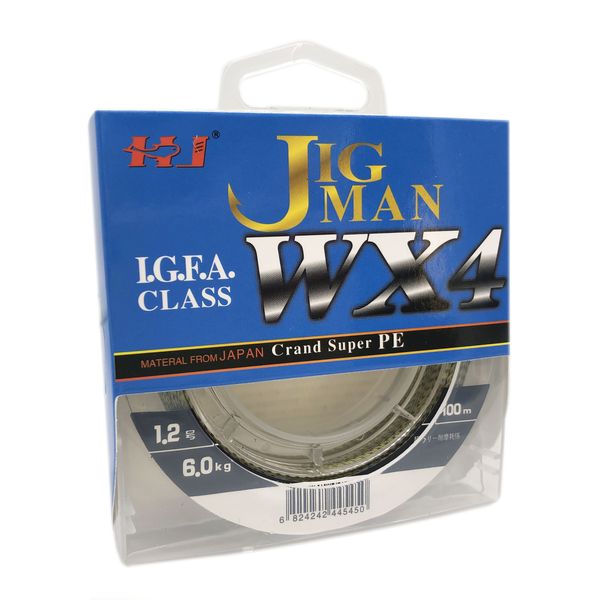 Cord JIG Man Wx4 100m #1.2 6kg green 7988 фото