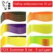 Set of silicone baits #4 FOX SWIMMER 80 mm - 30 pcs. 138481 фото 1