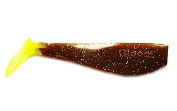 Silicone vibrating tail FOX 10cm Gloom #058 (brown yellow) (1 piece) 260301 фото