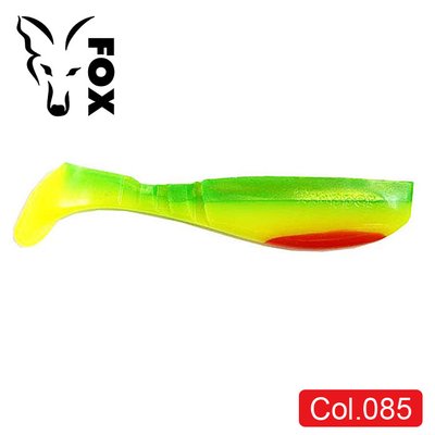 Силиконовый виброхвост FOX 12см Trapper #085 (chartreuse lime red) (1шт) 9861 фото
