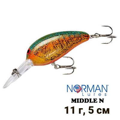 Wobbler Norman Lures Middle N 50mm 11g MN-54 Spring Craw 9425 фото