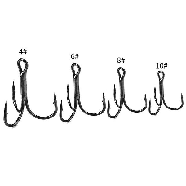 Потрійний гачок FOX Treble Hooks OEM #4 чорний (1шт) 9997 фото