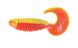 Silicone twister for microjig FOX 5.5cm Fluffy #026 (red yellow) (edible, 8 pcs) 6786 фото 2