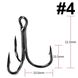 Потрійний гачок FOX Treble Hooks OEM #4 чорний (1шт) 9997 фото 1