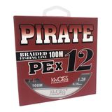 Cord Pirate PEx12 100m #1.2 0.18mm 16.5kg gray 7875 фото