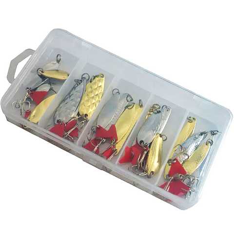 Купити Set oscillators FOX Trout Spoon BIG Kit (20 pcs bait + box)  FTPTSPNBGKT-20 в інтернет магазині