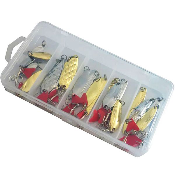 Set oscillators FOX Trout Spoon BIG Kit (20 pcs bait + box) FTPTSPNBGKT-20 фото