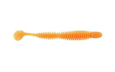 Silicone vibrating tail Reins Bubbring Shad 4" #413 Chika Chika Orange (edible, 8 pcs) 5966 фото