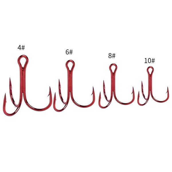 Hameçon triple FOX Treble Hooks OEM #10 rouge (1 pièce) FTHOEM10RED фото