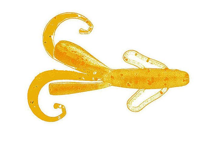 Silicone crayfish for microjig Reins Tiny Hog 2" #430 Motor Oil Gold FLK (edible, 10 pcs) 6840 фото