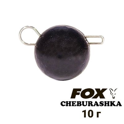 Lead weight "Cheburashka" FOX 10g black (1 piece) 8607 фото