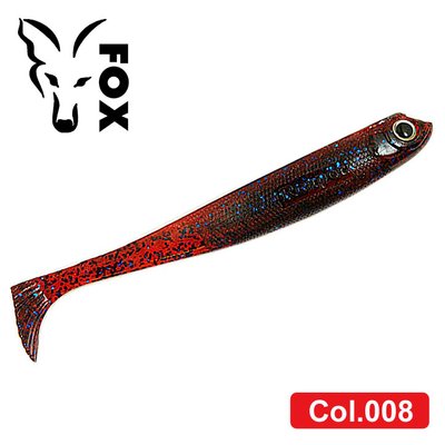 Silicone vibrating tail FOX 10cm Reaper #008 (cherry, blue glitter) (1 piece) 7464 фото