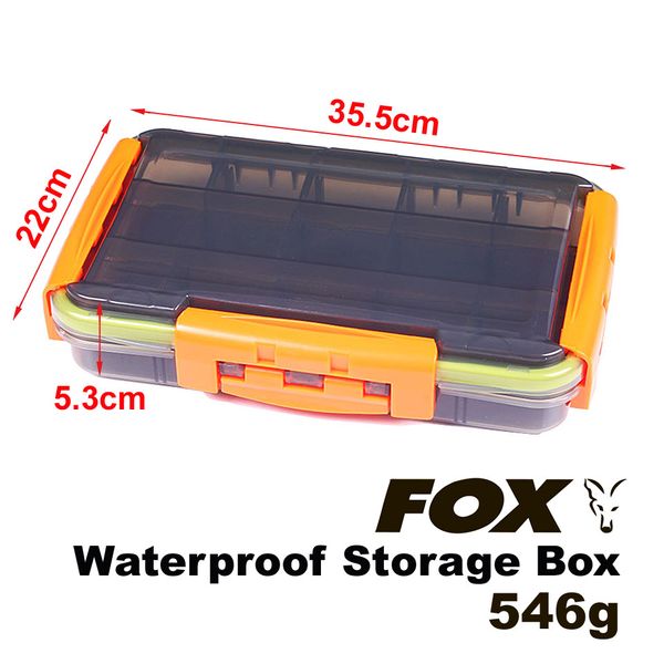 FOX Waterproof Storage Box, 35.5*22*5.3cm, 546g, Gris/Naranja FXWTRPRFSTRGBX-35.5X22X5.3-Grey/Orange фото