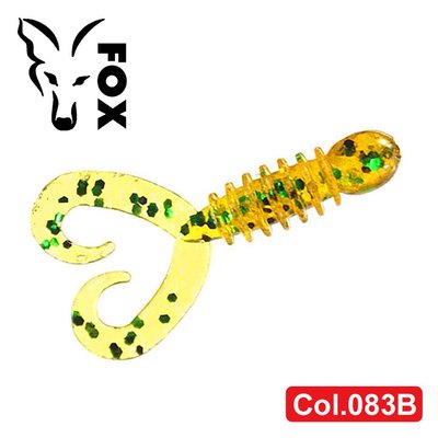Silicone twister for microjig FOX 4cm Sparus #083B (oil gold) (edible, 20 pcs) 5511 фото