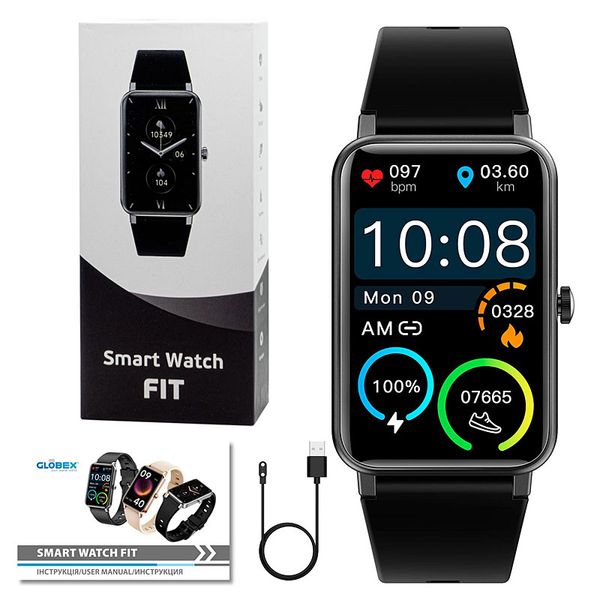 Розумний годинник Globex Smart Watch Fit (Black) 269150 фото