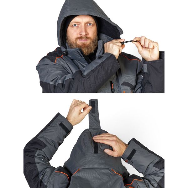 Winter fishing suit membrane Norfin DISCOVERY GRAY -35°C (size XL-L) 175302 фото