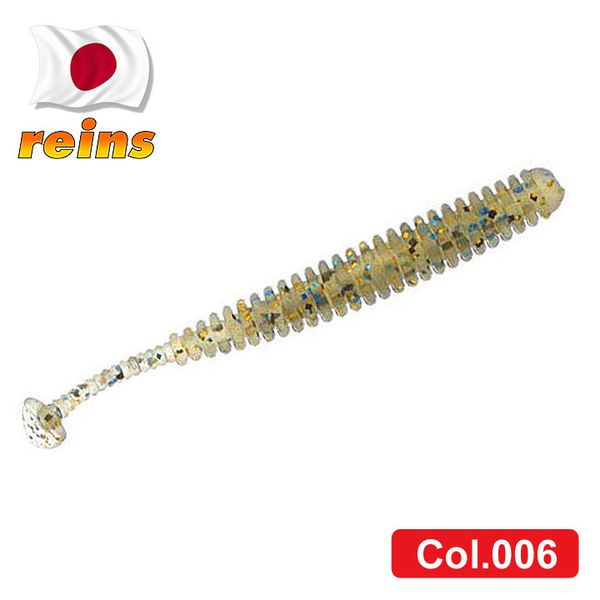 Силіконовий віброхвіст для мікроджига Reins Aji Adder Shad 2" #006 Blue Gill (їстівний, 15шт) 5827 фото