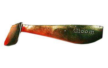 Silicone vibrating tail FOX 8cm Gloom #001 (machine oil) (1 piece) 7488 фото