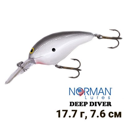 Воблер Norman Lures Deep Diver 76мм 17,7гр DD14-41 Smokey Joe 9416 фото