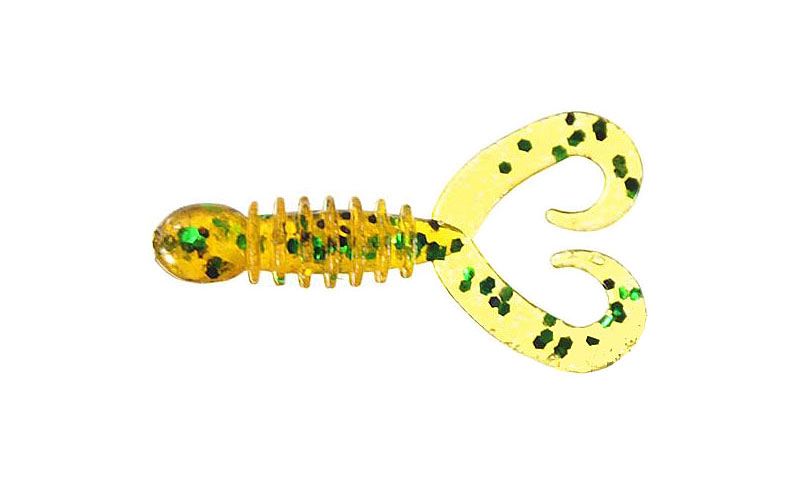 Silicone twister for microjig FOX 4cm Sparus #083B (oil gold) (edible, 1 piece) 6050 фото