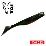 Silicone vibrating tail FOX 9cm Abyss #022 (black red belly) (1 piece) 259984 фото