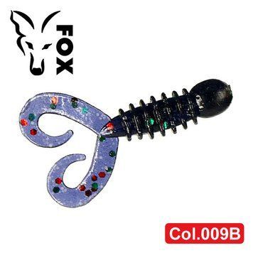 Silicone twister for microjig FOX 4cm Sparus #009B (june bug) (edible, 1 piece) 6733 фото