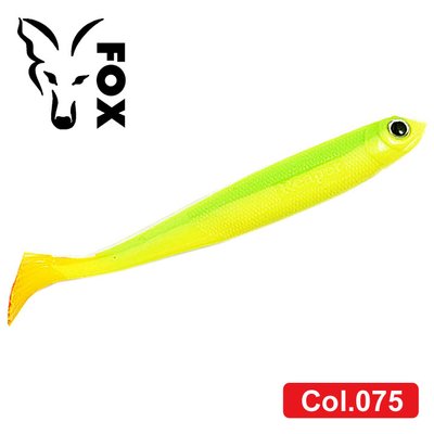 Silicone vibrating tail FOX 10cm Reaper #075 (chartreuse yellow) (1 piece) 7312 фото
