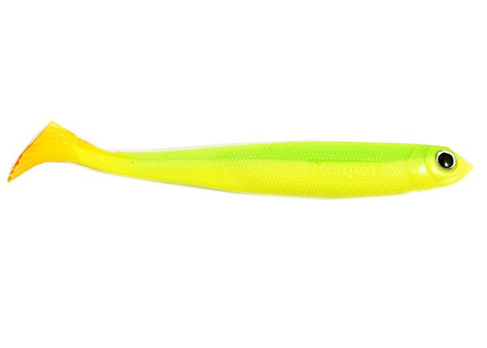 Силиконовый виброхвост FOX 10см Reaper #075 (chartreuse yellow) (1шт) 7312 фото