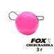 Peso de plomo "Cheburashka" FOX 3g rosa (1 pieza) 8654 фото 1