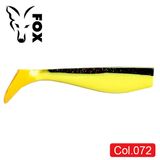 Silicone vibrating tail FOX 14cm Swimmer #072 (black yellow) (1 piece) 9864 фото