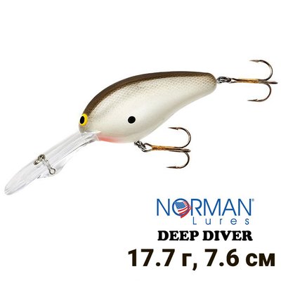 Воблер Norman Lures Deep Diver 76мм 17,7гр DD22-41 Smokey Joe 9424 фото