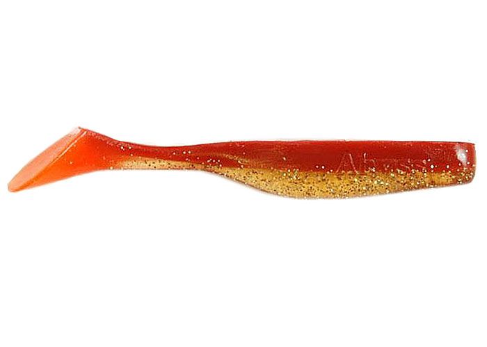 Silicone vibrating tail FOX 9cm Abyss #027 (red gold) (1 piece) 259986 фото
