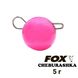 Свинцевий вантаж "Чебурашка" FOX 5г рожевий (1шт) 8634 фото 1