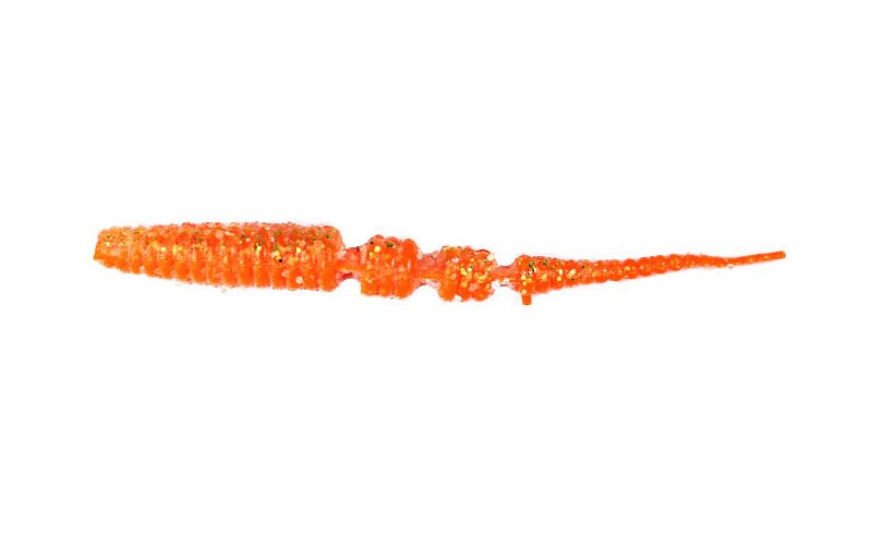 Silicone slug for micro jig FOX 5.5cm Leech (JAVASTICK) #010 (orange gold) (edible, 8 pcs) 8857 фото